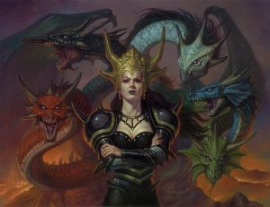 Thakisis con cinco dragones.