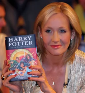 J.K. Rowling. Autora de Harry Potter.
