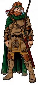 Dibujo de Tanis el semielfo