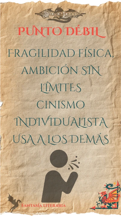 Raistlin debilidades