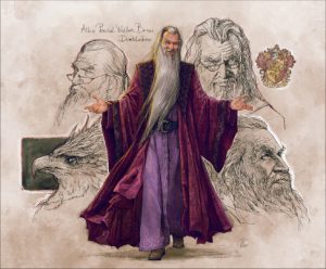 Profesor Dumbledore con túnica